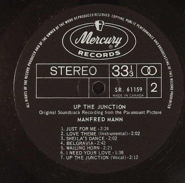 Manfred Mann : Up The Junction (Original Soundtrack Recording From The Paramount Picture) (LP, Album)