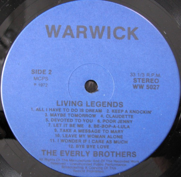 The Everly Brothers* : Living Legends (LP, Comp)