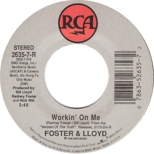 Foster And Lloyd : Can't Have Nothin' (7", Single)