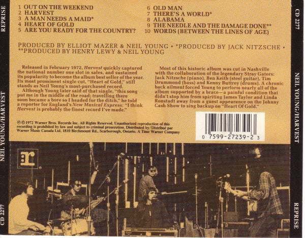 Neil Young : Harvest (CD, Album, RE)