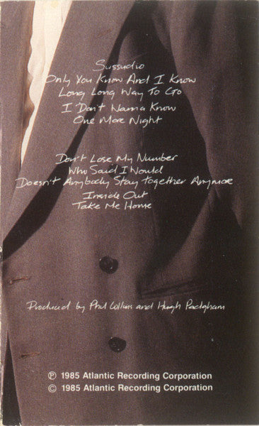 Phil Collins : No Jacket Required (Cass, Album, Q, )