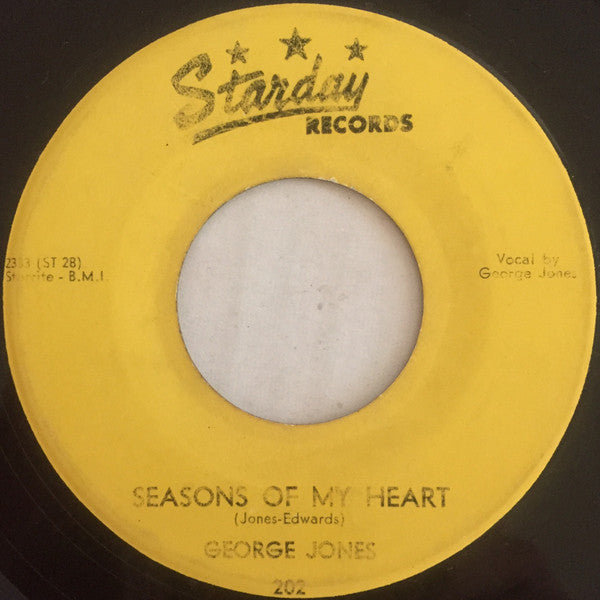 George Jones (2) : Why Baby Why / Seasons Of My Heart (7", Single)