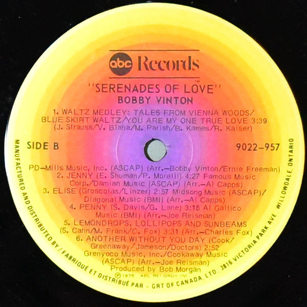 Bobby Vinton : Serenades Of Love (LP, Album)