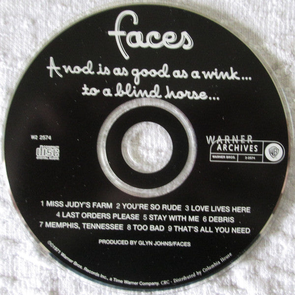 Faces (3) : A Nod Is As Good As A Wink... To A Blind Horse (CD, Album, Club, RE)