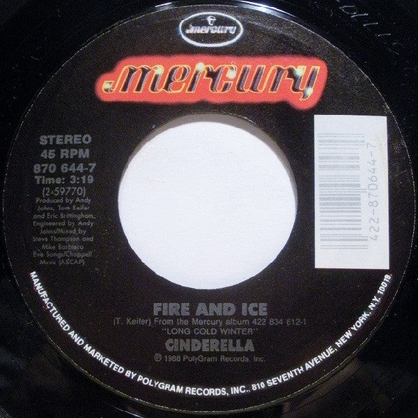 Cinderella (3) : Don't Know What You Got (Till It's Gone) (7", Single, Car)