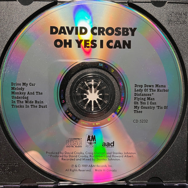 David Crosby : Oh Yes I Can (CD, Album)