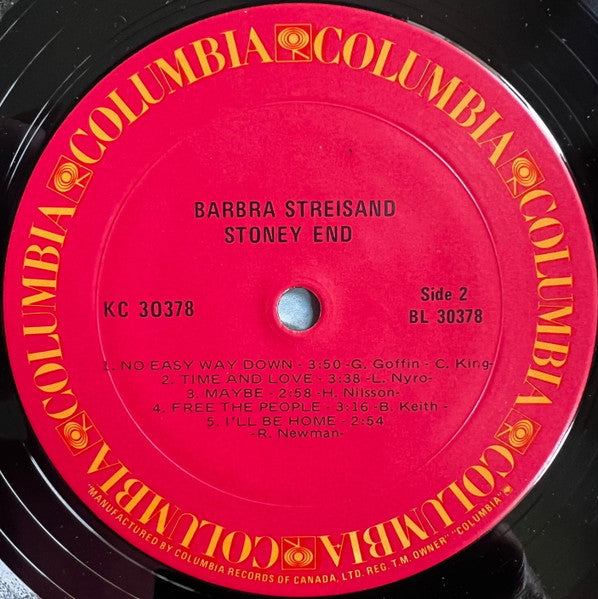 Barbra Streisand : Stoney End (LP, Album)