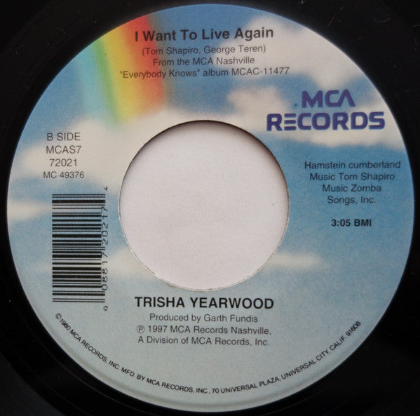 Trisha Yearwood & Garth Brooks : In Another's Eyes (7", Single)