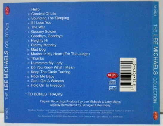 Lee Michaels : The Lee Michaels Collection (CD, Album, Comp)