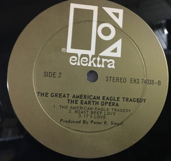 Earth Opera : The Great American Eagle Tragedy (LP, Album)