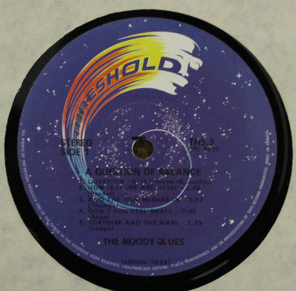 The Moody Blues : A Question Of Balance (LP, Album, RE)