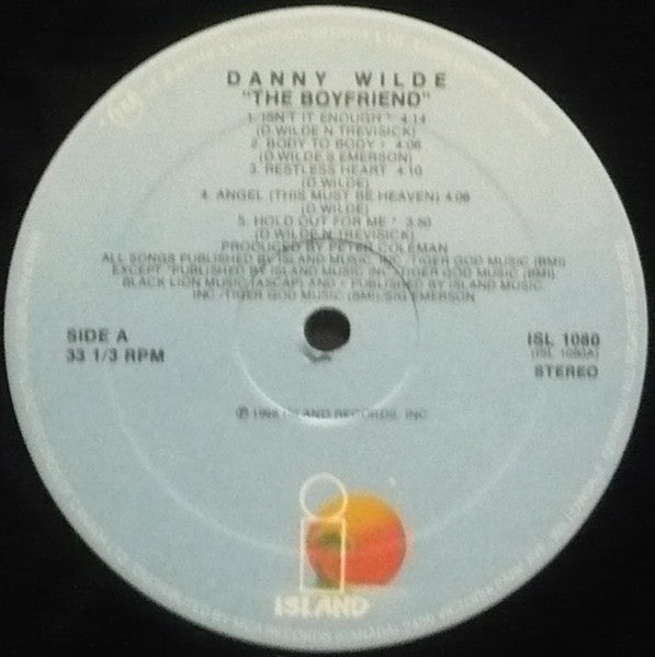 Danny Wilde : The Boyfriend (LP, Album)