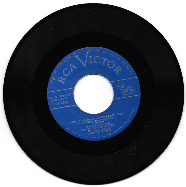Perez "Prez" Prado And His Orchestra* : Cherry Pink And Apple Blossom White / Rhythm Sticks (7", Single)