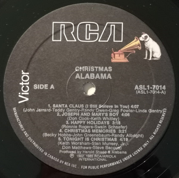 Alabama : Christmas (LP, Album, Emb)