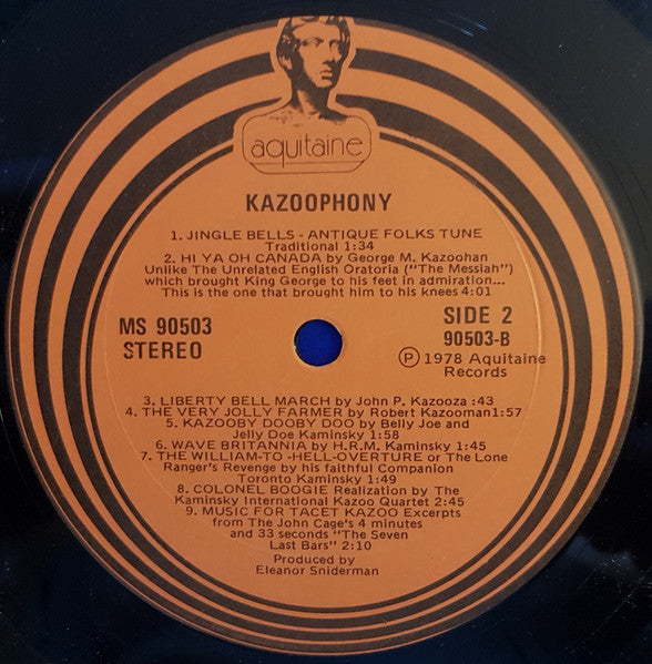 The Kaminsky International Kazoo Quartet : Kazoophony (LP, Album)