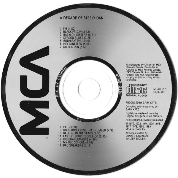Steely Dan : A Decade Of Steely Dan (CD, Comp, RE, RM)
