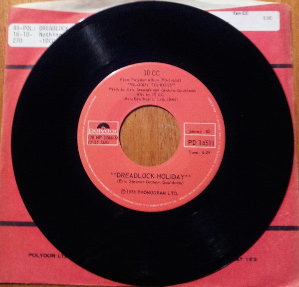 10cc : Dreadlock Holiday (7", Single)