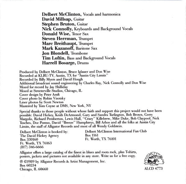 Delbert McClinton : Live From Austin (CD, Album, RP)