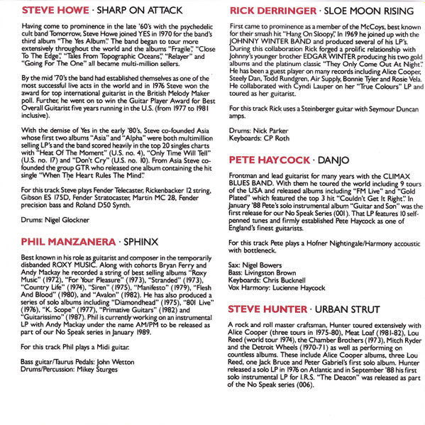 Various : Guitar Speak (CD, Album)