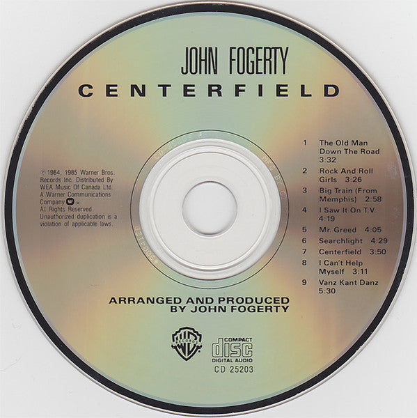 John Fogerty : Centerfield (CD, Album)