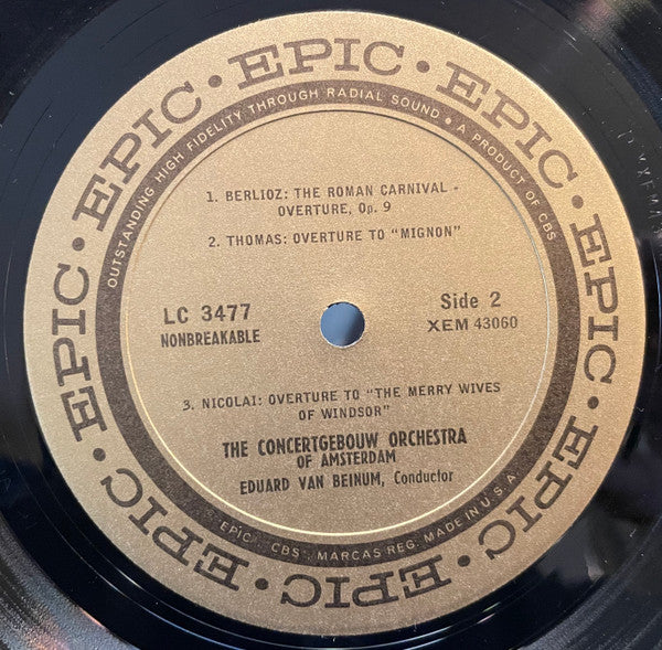 The Concertgebouw Orchestra Of Amsterdam* , Conductor Eduard van Beinum : Finlandia, Valse Triste And Others (LP, Album, Mono)