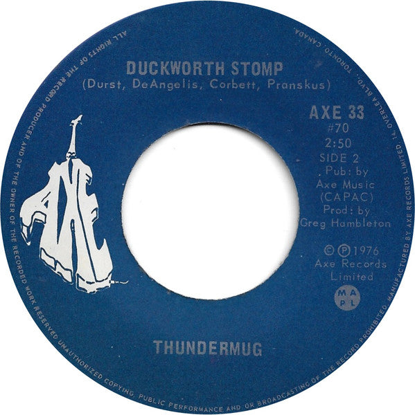 Thundermug : Clap Your Hands & Stamp Your Feet / Duckworth Stomp (7", Single)