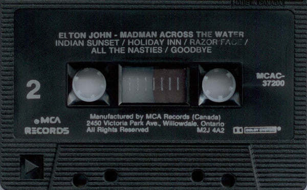 Elton John : Madman Across The Water (Cass, Album, RE, HX )