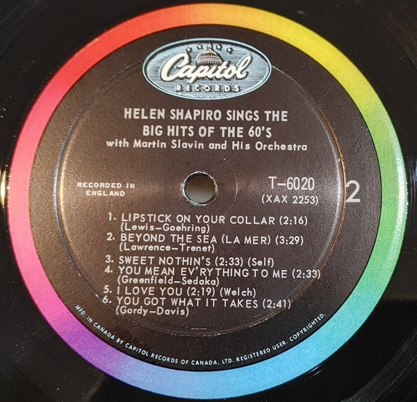 Helen Shapiro : Helen Shapiro Sings The Big Hits (LP, Album, Mono, RE)