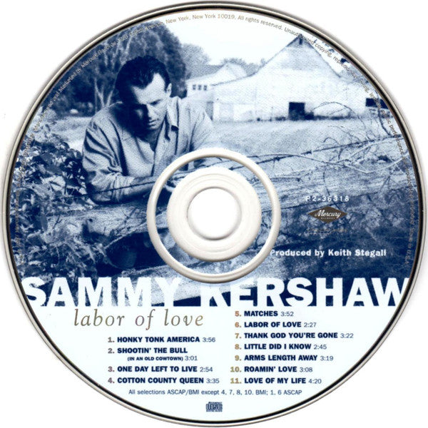 Sammy Kershaw : Labor Of Love (CD, Album, Club)