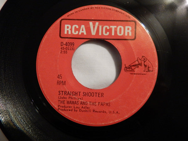 The Mamas And The Papas* : Twelve Thirty / Straight Shooter (7", Single)