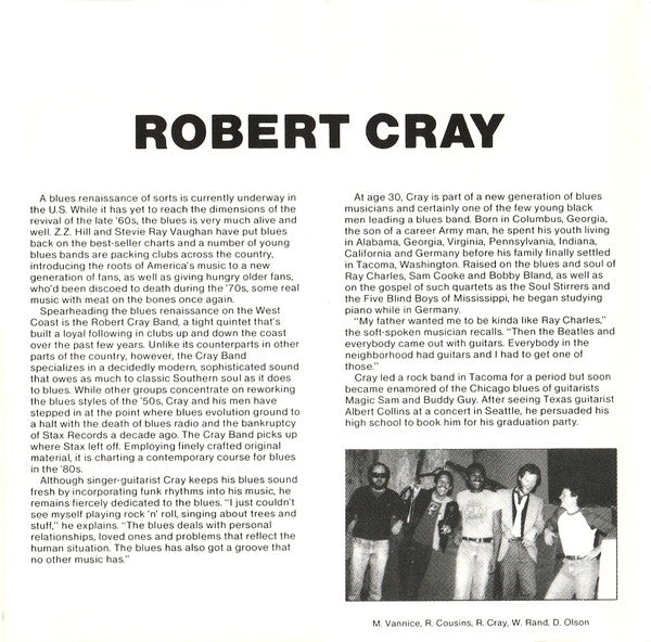 The Robert Cray Band : Bad Influence (CD, Album)