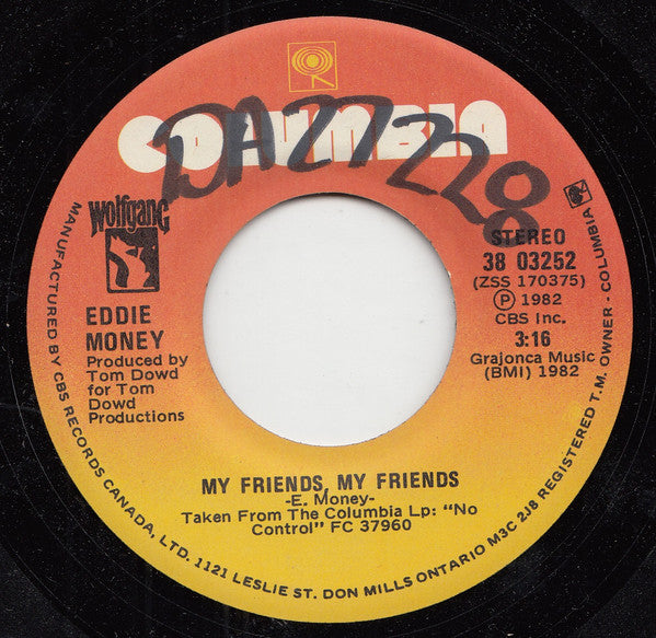 Eddie Money : Shakin' (7", Single)