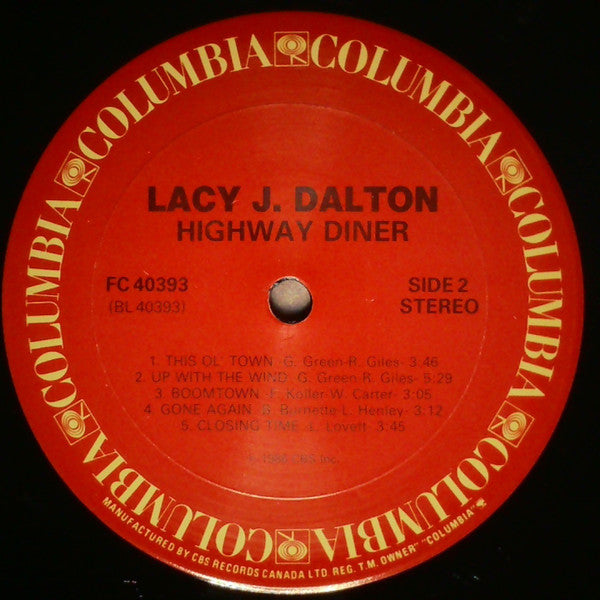 Lacy J. Dalton : Highway Diner (LP, Album)
