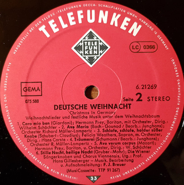 Various : Deutsche Weihnacht (Christmas In Germany - Weihnachtslieder Und Festliche Musik Unter Dem Weihnachtsbaum) (LP, Comp, RE)