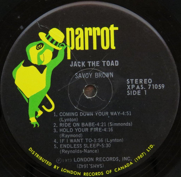 Savoy Brown : Jack The Toad (LP, Album)