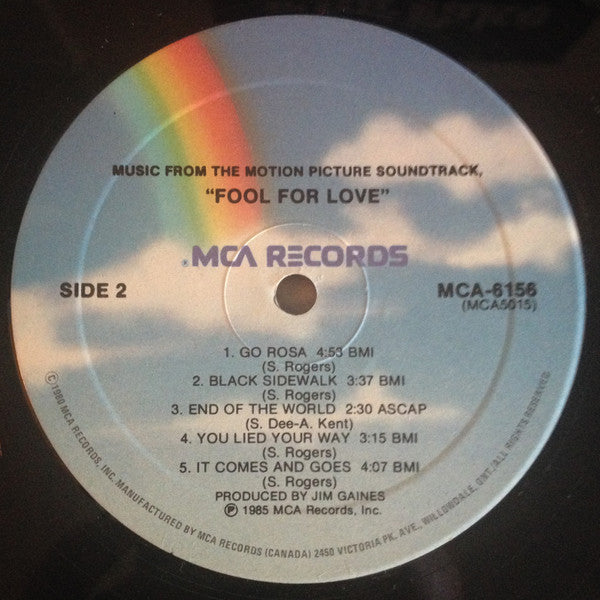 Jim Gaines And Sandy Rogers : Fool For Love: Music From The Motion Picture Soundtrack (LP)