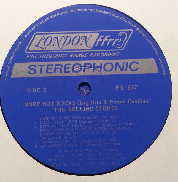 The Rolling Stones : More Hot Rocks (Big Hits & Fazed Cookies) (2xLP, Comp)