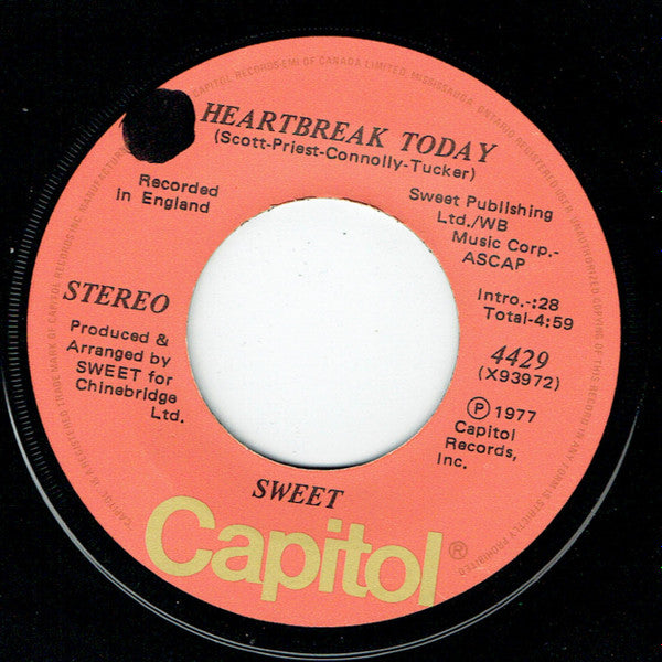 The Sweet : Fever Of Love (7", Single)