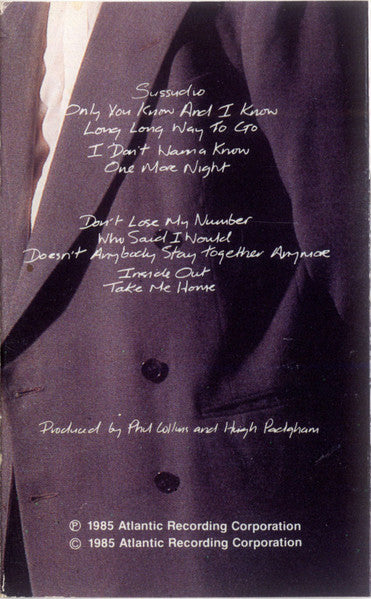 Phil Collins : No Jacket Required (Cass, Album, CP,)