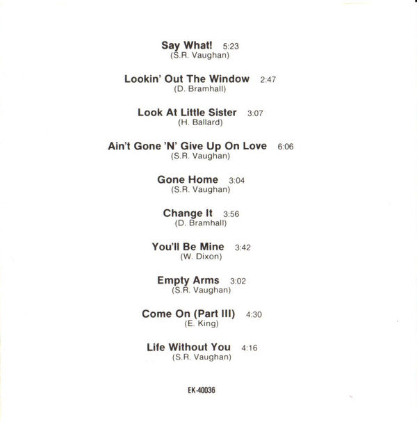 Stevie Ray Vaughan And Double Trouble* : Soul To Soul (CD, Album)