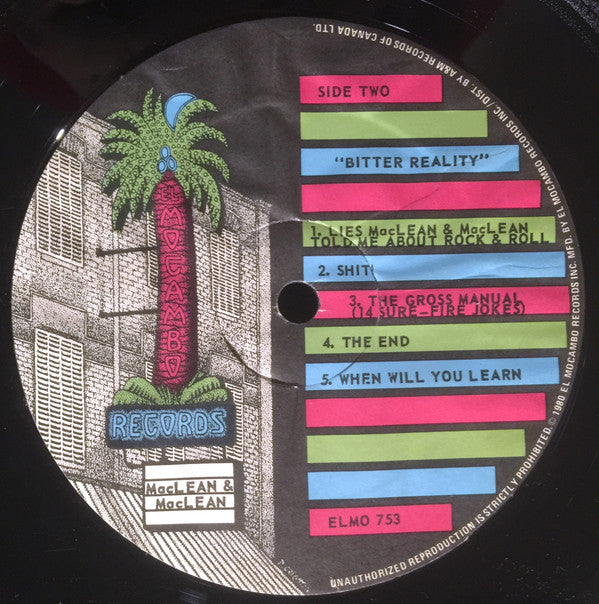 MacLean & MacLean* : Bitter Reality (LP, Album, RE)