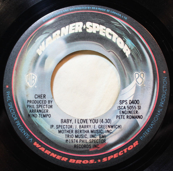 Cher : A Woman's Story / Baby, I Love You (7", Single)