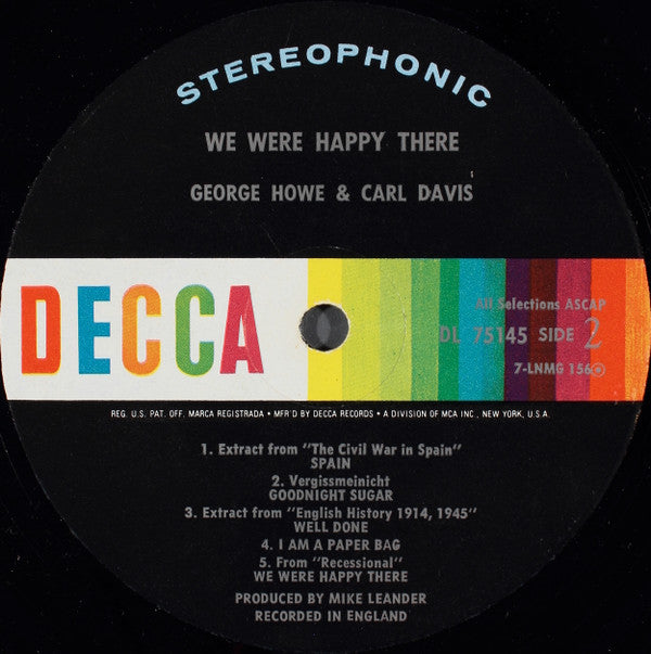 Various : We Were Happy There! (LP, Album, Gat)