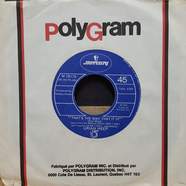 Uriah Heep : That's The Way That It Is (7")
