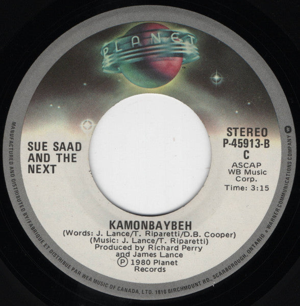 Sue Saad And The Next : Gimme Love / Gimme Pain (7", Single)