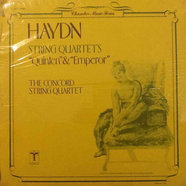 Joseph Haydn - The Concord String Quartet : String Quartets - "Quinten" & "Emperor" (LP)