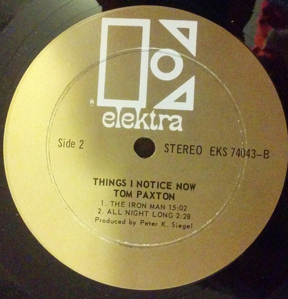 Tom Paxton : The Things I Notice Now (LP, Album)