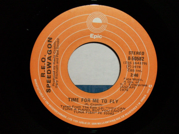 R.E.O. Speedwagon* : Time For Me To Fly (7", Single)