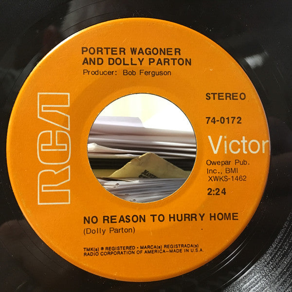 Porter Wagoner And Dolly Parton : Always, Always / No Reason To Hurry Home (7")