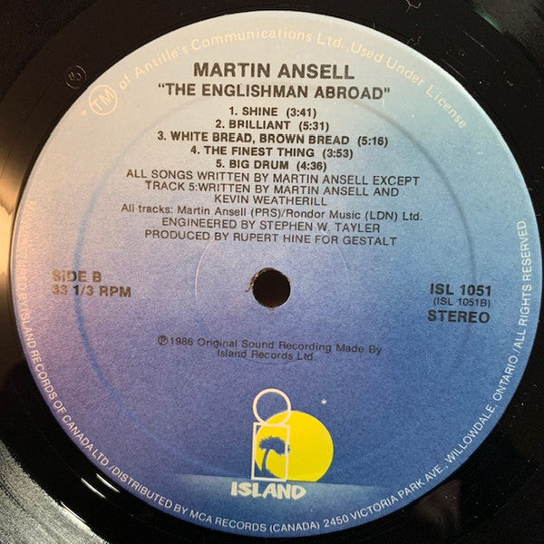 Martin Ansell : The Englishman Abroad (LP, Album)